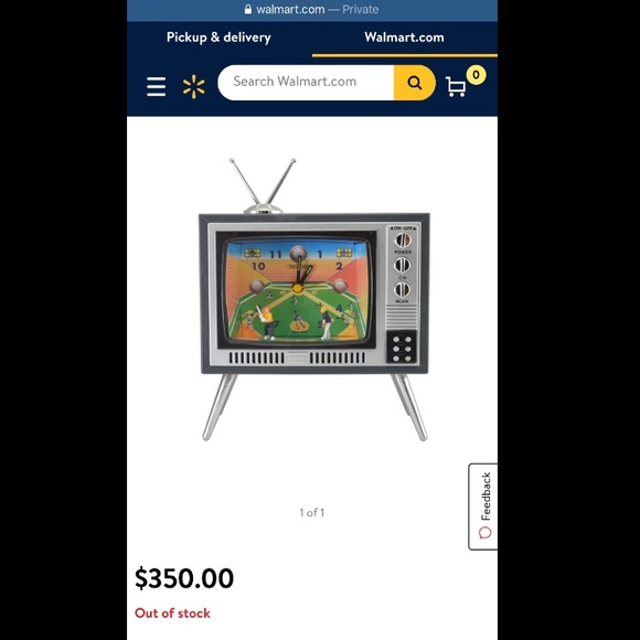 ❤️SOLD❤️TV Sports Alarm Clock - Baseball - Picture 4 of 4